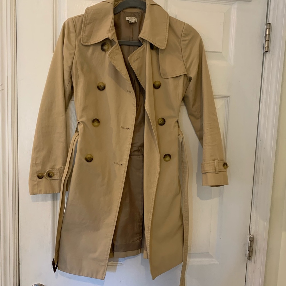 JCREW perfect fit trench coat